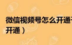 微信视频号怎么开通子账号（微信视频号怎么开通）