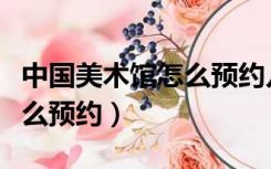 中国美术馆怎么预约儿童门票（中国美术馆怎么预约）