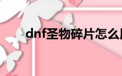 dnf圣物碎片怎么用（dnf圣物碎片）