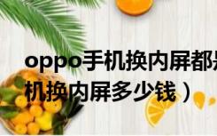 oppo手机换内屏都是什么价格呢（oppo手机换内屏多少钱）