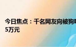 今日焦点：千名网友向被狗咬伤女童申请退款,退款金额接近5万元