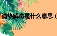 清热解毒是什么意思（清热解表是什么意思）