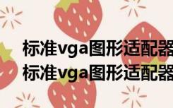 标准vga图形适配器是什么显卡可以卸载?（标准vga图形适配器）