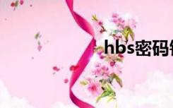 hbs密码锁（hbs）