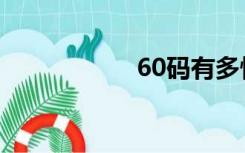 60码有多快（60码）