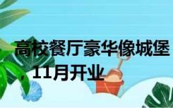 高校餐厅豪华像城堡？河北美院回应：新修的，11月开业