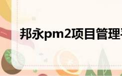 邦永pm2项目管理平台（pm2 5标准）