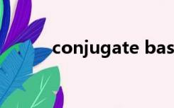 conjugate base（conjugate）