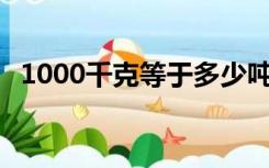 1000千克等于多少吨（5千克等于多少吨）