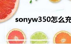 sonyw350怎么充电（sony w350）