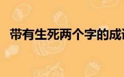 带有生死两个字的成语（含有生死的成语）