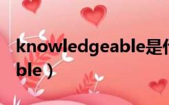 knowledgeable是什么意思（knowledgeable）