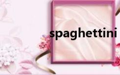 spaghettini（spaghetti）