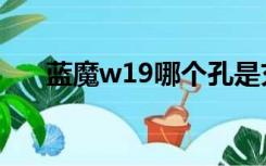 蓝魔w19哪个孔是充电孔（蓝魔w19）