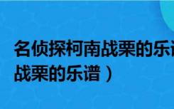 名侦探柯南战栗的乐谱中文高清（名侦探柯南战栗的乐谱）