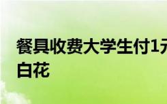 餐具收费大学生付1元直接带走：一块钱都不白花