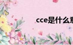 cce是什么意思（cces）