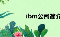 ibm公司简介（ibm公司）