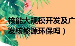 核能大规模开发及广泛利用的利弊?（大力开发核能源环保吗）