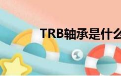 TRB轴承是什么（轴承是什么）