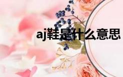 aj鞋是什么意思（aj是什么意思）