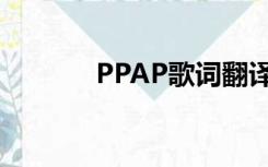 PPAP歌词翻译（PPAP歌词）