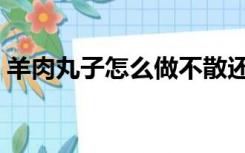 羊肉丸子怎么做不散还紧（羊肉丸子怎么做）