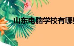 山东电脑学校有哪些（山东电脑学校）