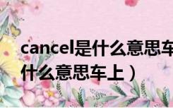 cancel是什么意思车上方向盘的（cancel是什么意思车上）