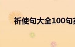 祈使句大全100句英语（祈使句大全）