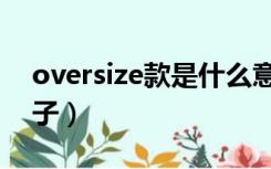 oversize款是什么意思（oversize是什么牌子）