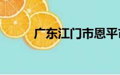 广东江门市恩平市发生4.3级地震