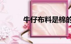 牛仔布料是棉的吗（牛仔布料）