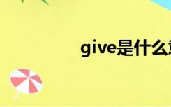 give是什么意思（give）