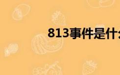 813事件是什么事件（813）