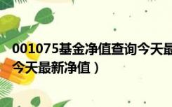 001075基金净值查询今天最新净值（001076基金净值查询今天最新净值）